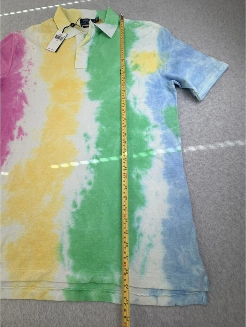 New Polo Ralph Lauren Mens Polo Shirt LT Multicolor Tie Dye Classic Fit